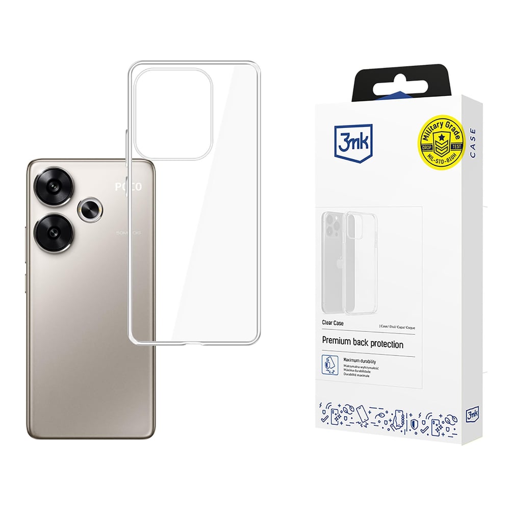 3MK Clear Back Cover Πλαστικό Διάφανο (Poco F6)