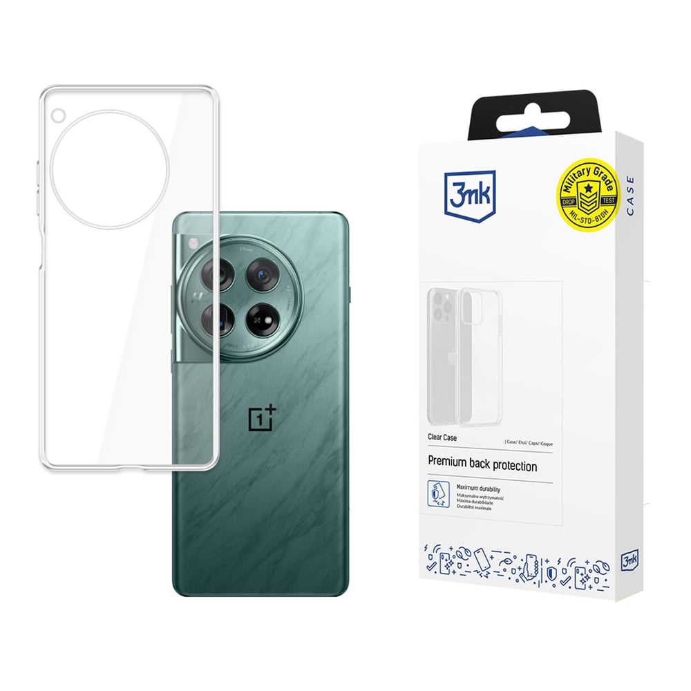 3MK Clear Back Cover Πλαστικό Διάφανο (OnePlus 12 5G)