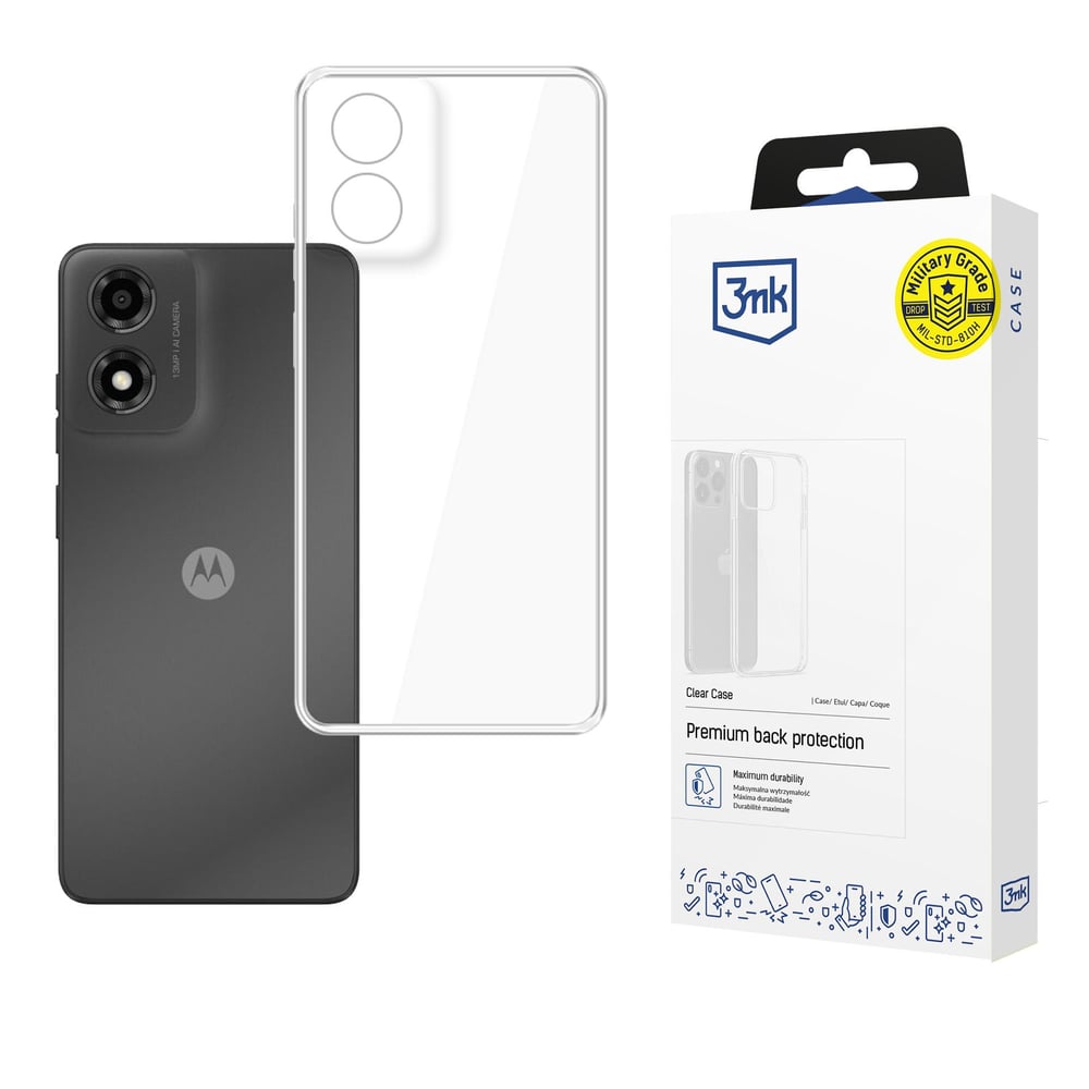 3MK Clear Back Cover Πλαστικό Διάφανο (Motorola Moto E14, G04, G04S)