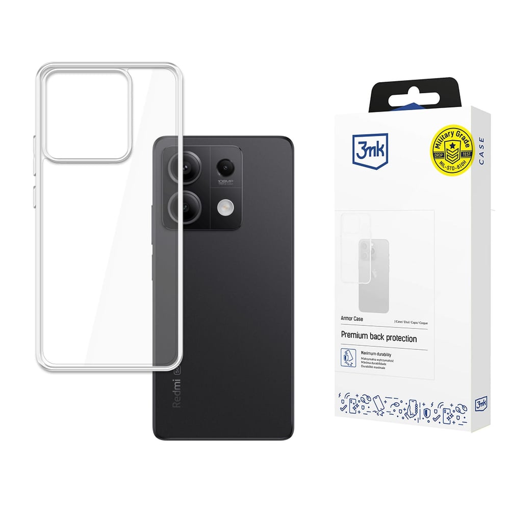 3MK Armor Back Cover Μεταλλικό Διάφανο (Redmi Note 13 5G)