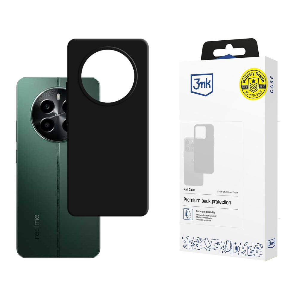 3MK Matt Case Back Cover Σιλικόνης Μαύρο (Realme 13 4G - 3mk)