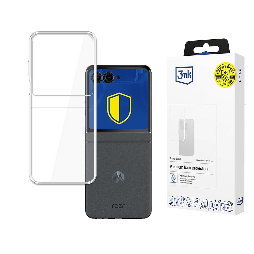 3MK Armor Back Cover Μεταλλικό 1.2mm Διάφανο (Motorola Razr 50)