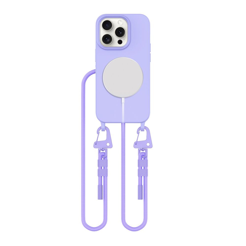 Tech-Protect Magnecklace Back Cover Σιλικόνης Λιλά (iPhone 14 Pro)