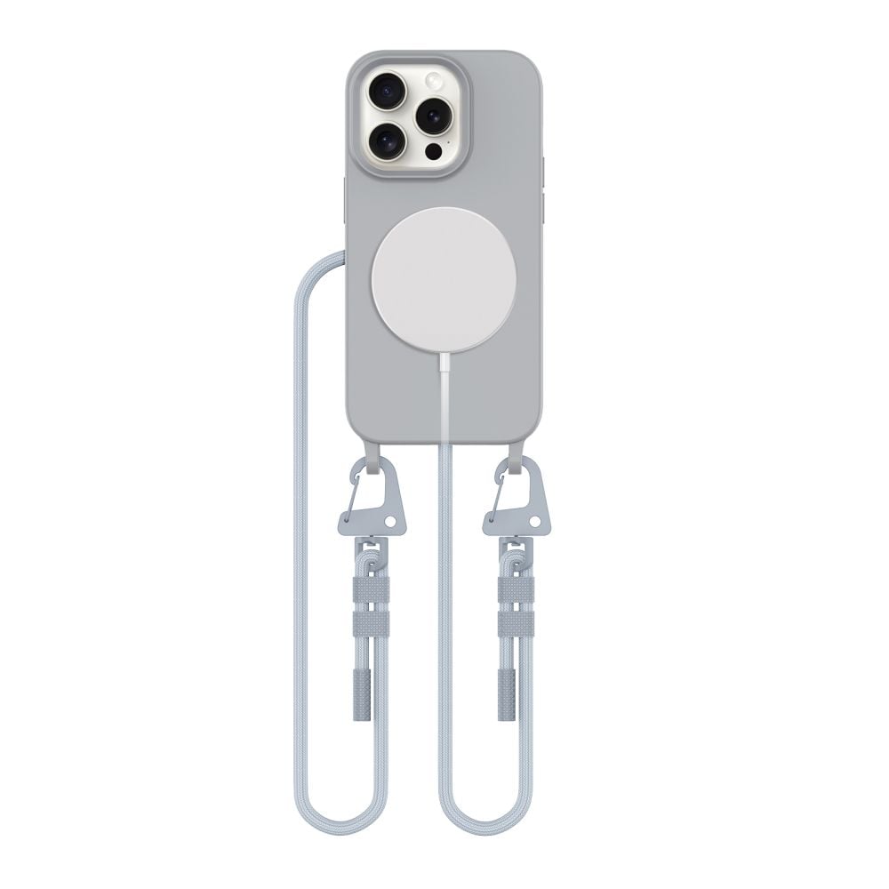 Tech-Protect Magnecklace Back Cover Σιλικόνης Γκρι (iPhone 14 Pro)
