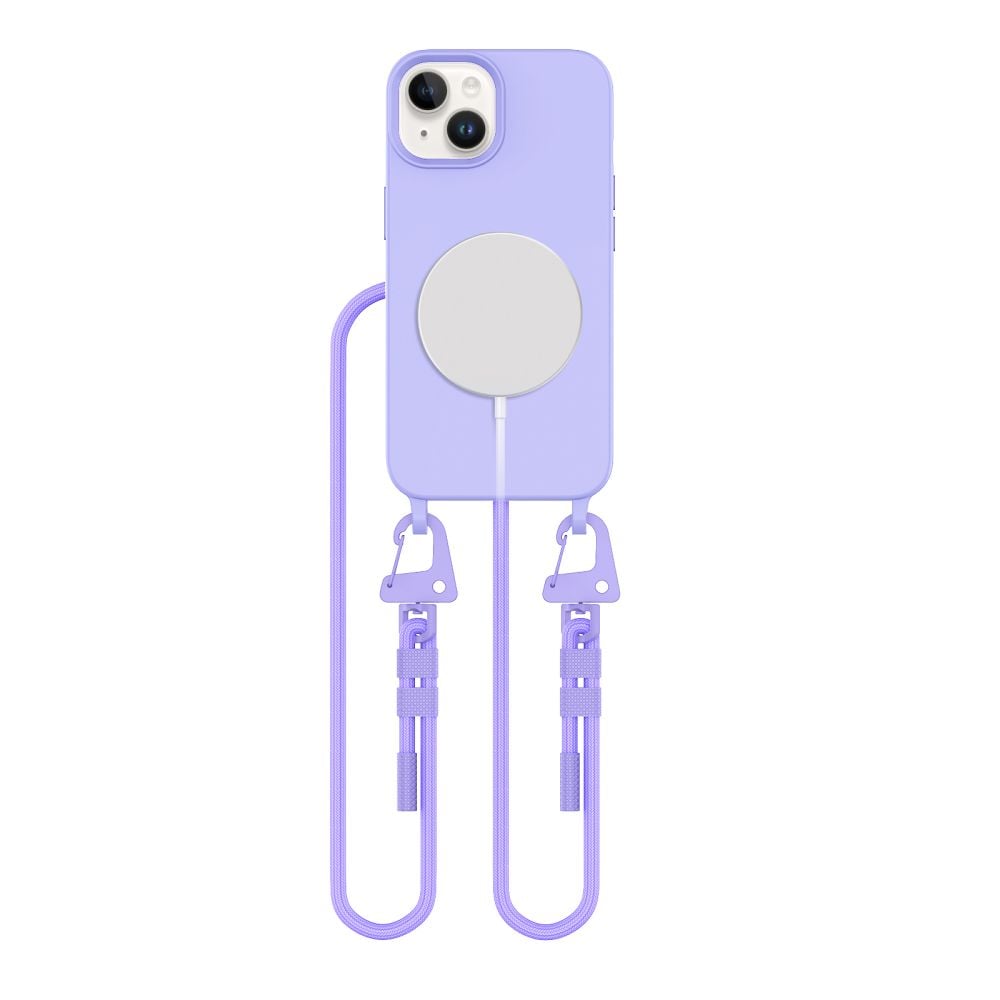 Tech-Protect Magnecklace Back Cover Σιλικόνης Λιλά (iPhone 13)