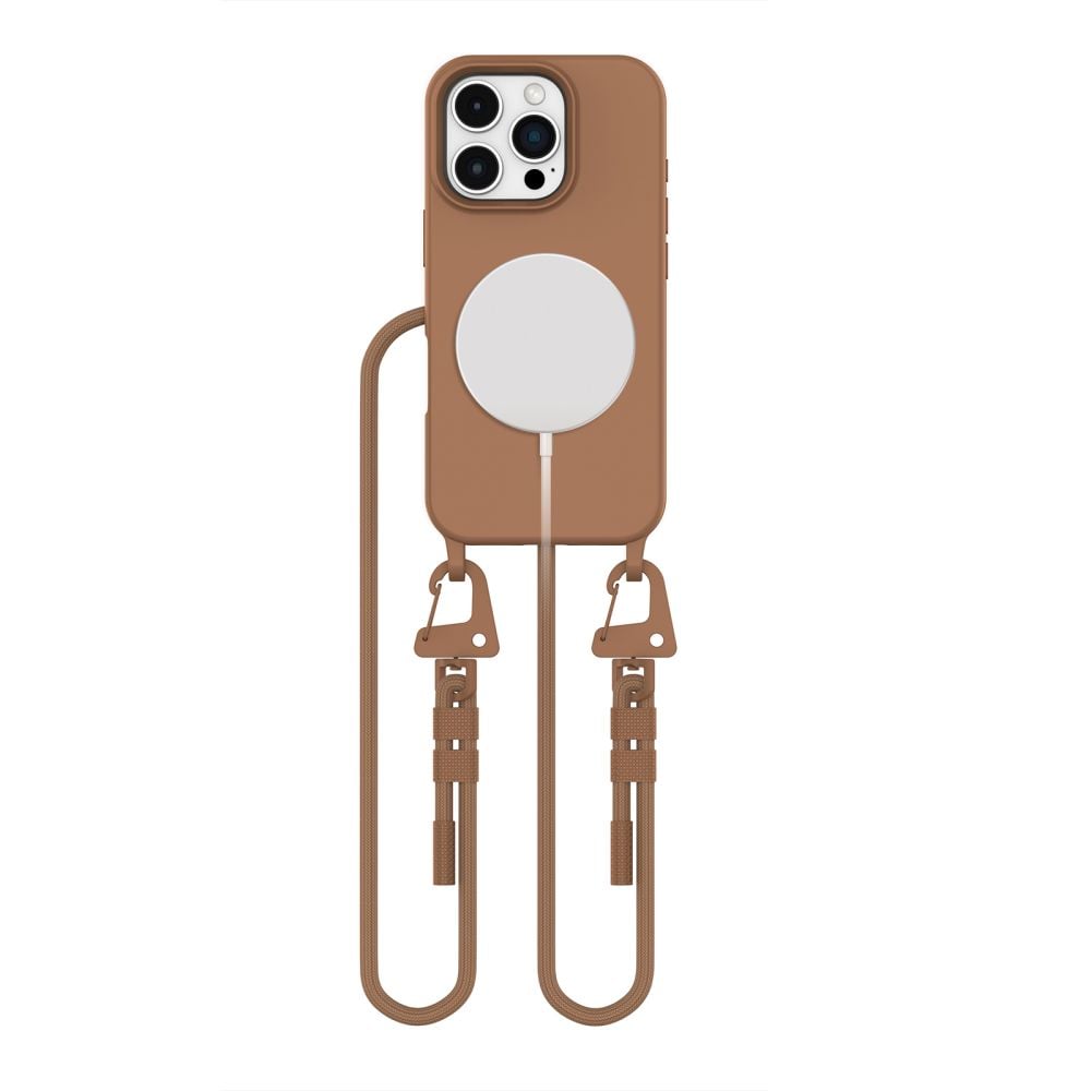 Tech-Protect Magnecklace Back Cover Tempered Glass Καφέ (iPhone 16 Pro)