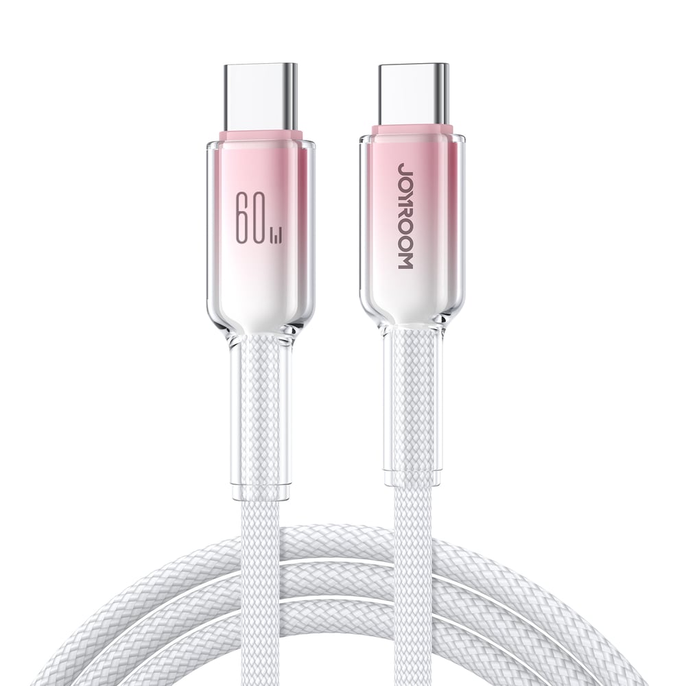 Joyroom Series USB 2.0 Cable USB-C male - USB-C 60W PD Λευκό 1.2m