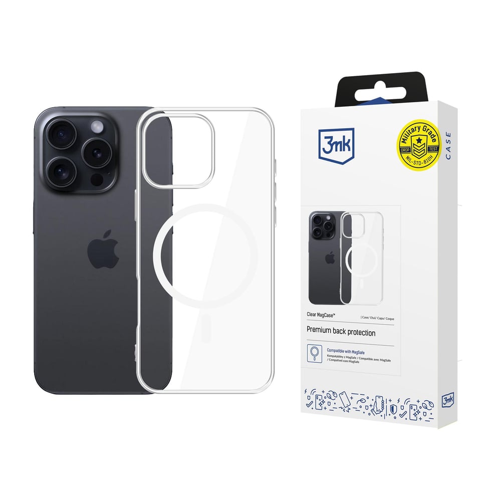 3MK Clear Magcase Back Cover Σιλικόνης 1.2mm Διάφανο (iPhone 16 Pro)