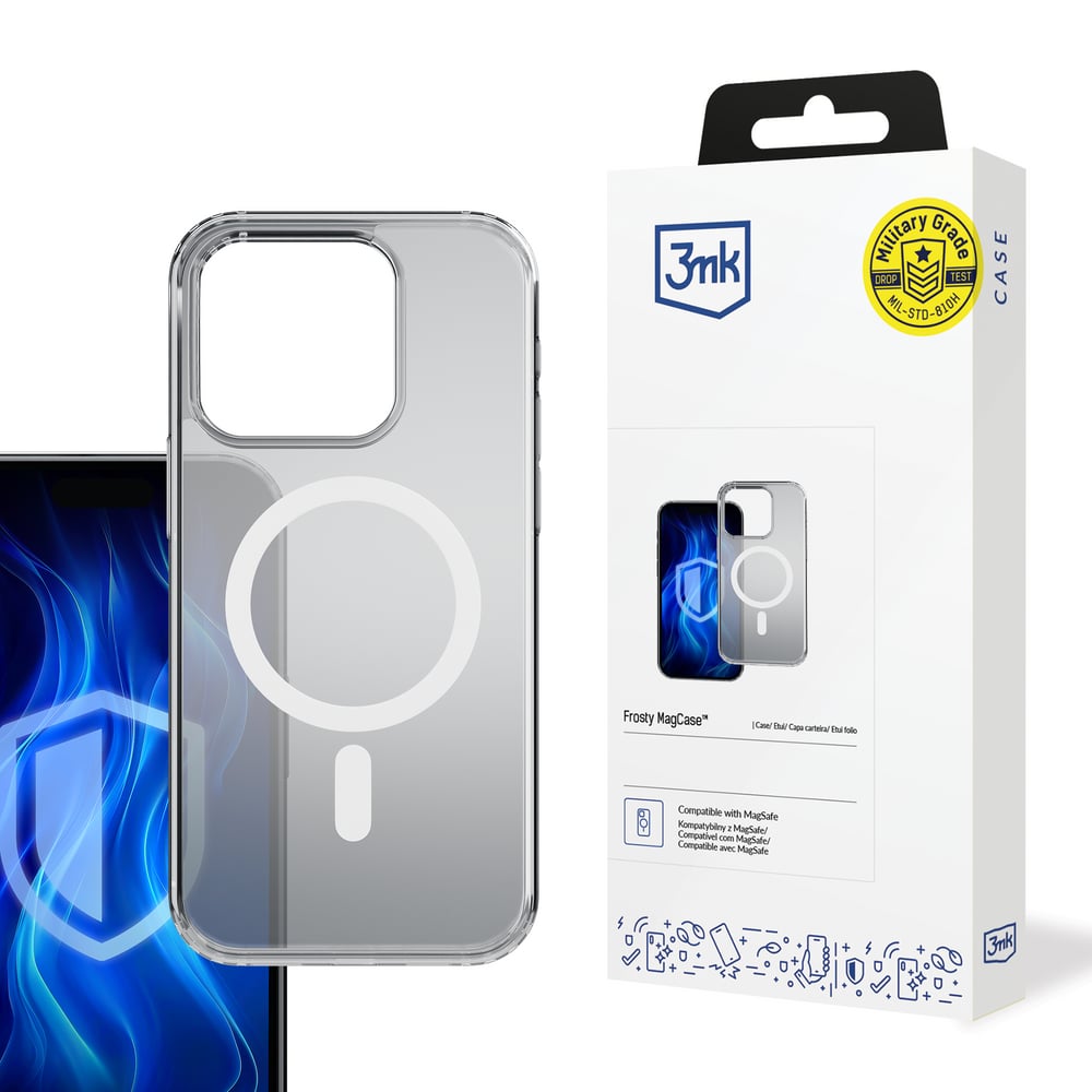 3MK Frosty Magcase Back Cover 2mm Λευκό (iPhone 15 Pro Max)