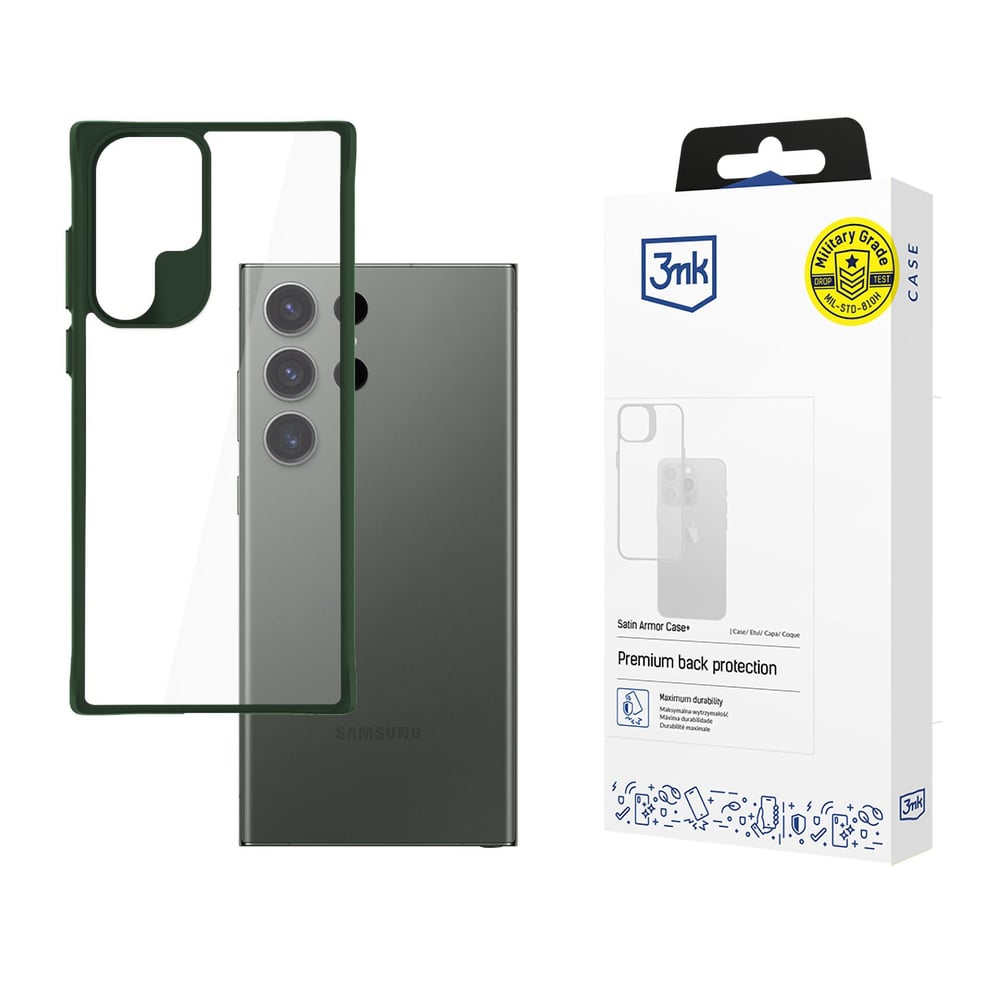 3MK Satin Armor Case+ Back Cover Πλαστικό Πράσινο (Galaxy S24 Ultra)