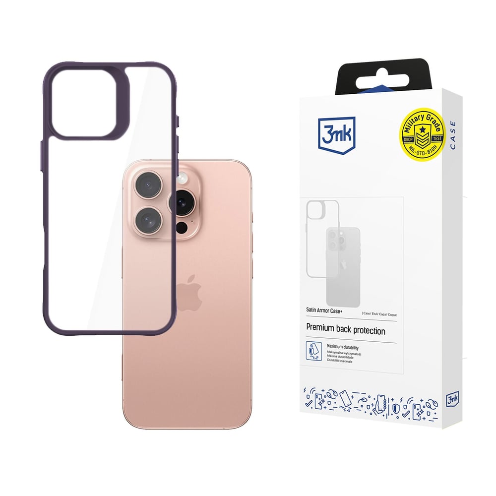 3MK Satin Armor Back Cover Πλαστικό Διάφανο (iPhone 16 Pro)