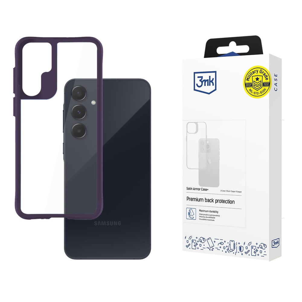 3MK Satin Armor Case+ Back Cover Πλαστικό 1.5mm Μωβ (Galaxy A55)