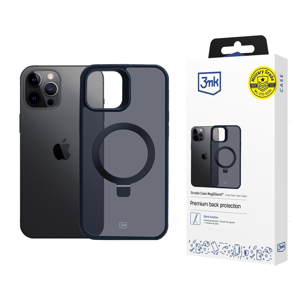 3MK Smoke Case Mag&stand Back Cover Πλαστικό Μπεζ (iPhone 12 Pro Max)