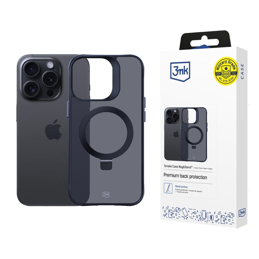 3MK Smoke Case Mag&stand Back Cover Πλαστικό Μπεζ (iPhone 13 Pro Max)