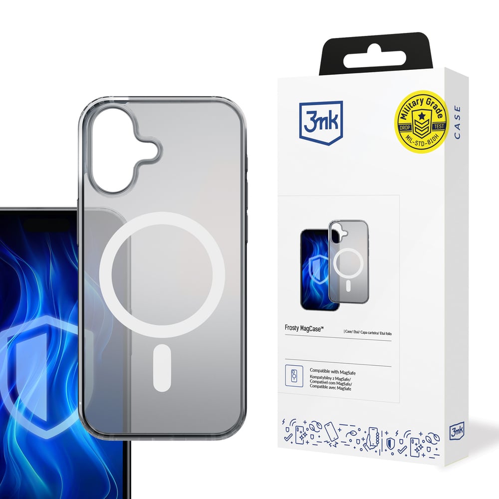 3MK Frosty Magcase Back Cover Μεταλλικό 2mm Λευκό (iPhone 16)