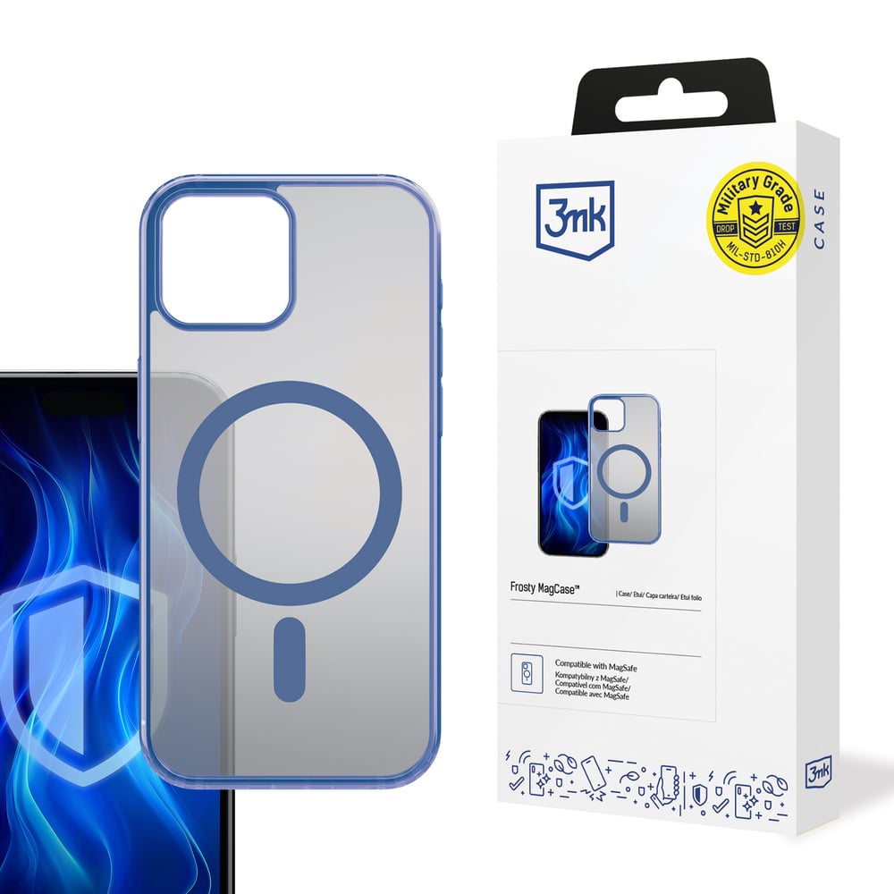 3MK Frosty Magcase Back Cover Μπλε (iPhone 12 Pro Max)