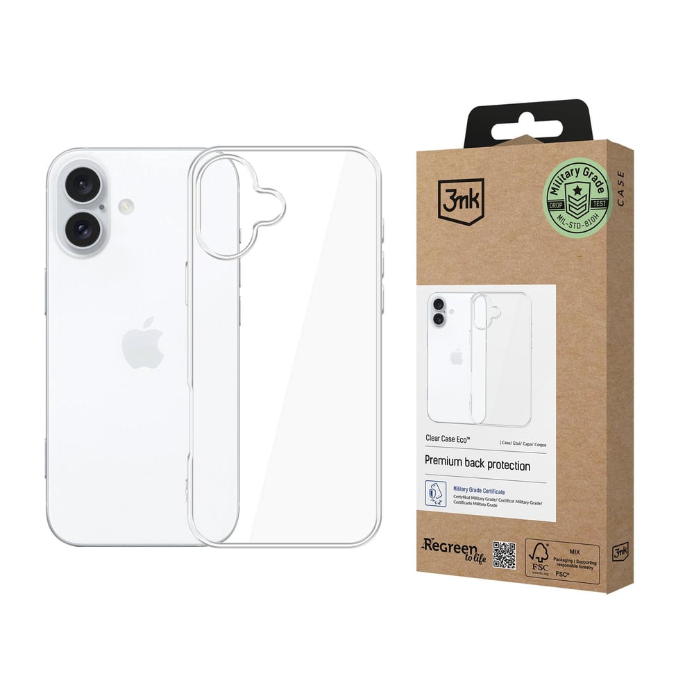 3MK Clear Case Eco Back Cover Πλαστικό Διάφανο (iPhone 16 Plus)