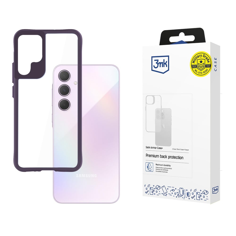 3MK Satin Armor Case+ Back Cover Πλαστικό 1.5mm Μωβ (Galaxy A35)