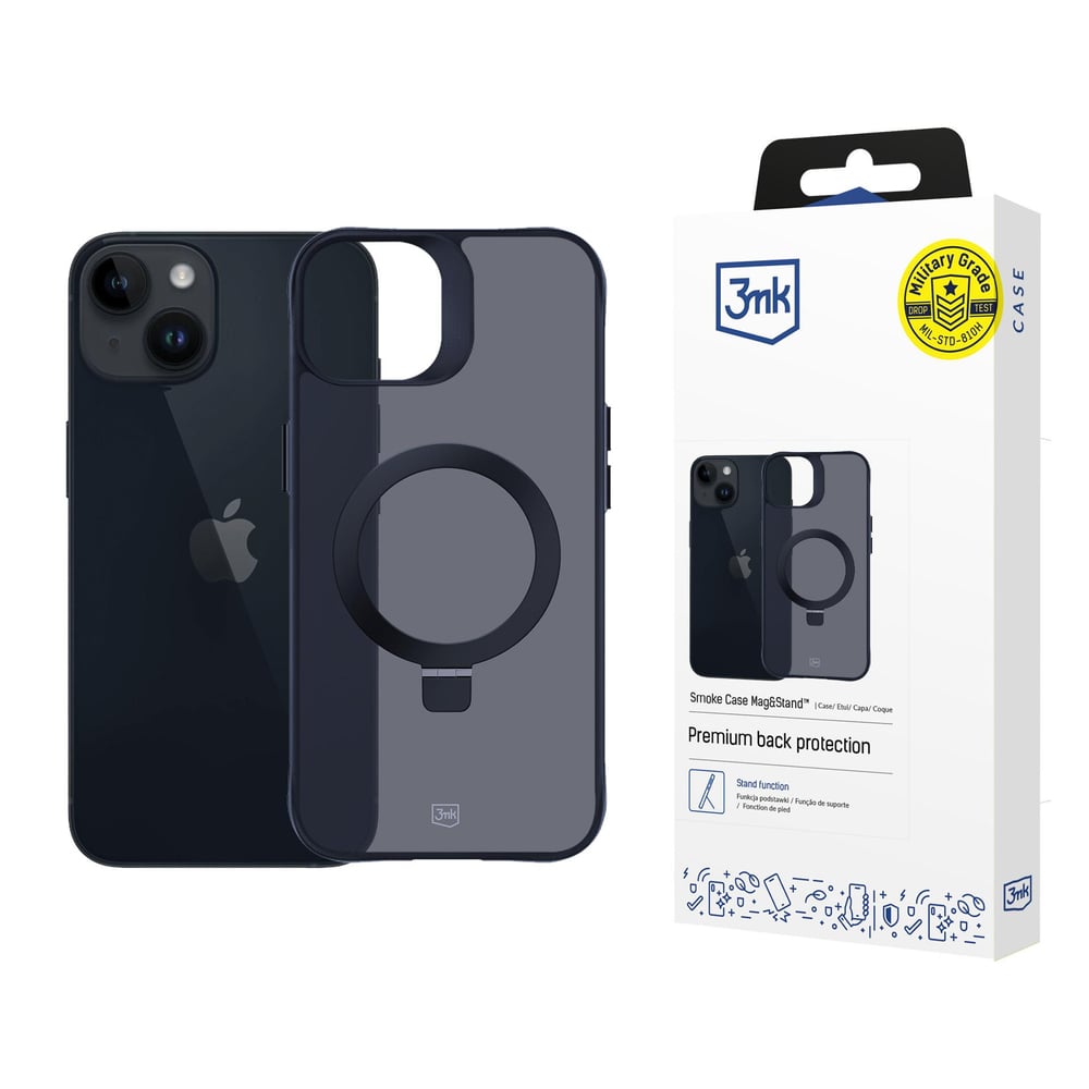 3MK Smoke Case Mag&stand Back Cover Πλαστικό 2mm Μπεζ (iPhone 14 Plus)