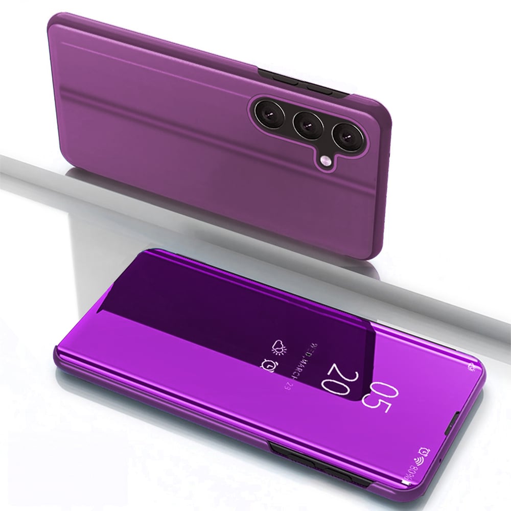 Clear View Case Compatible Samsung Galaxy S25 Pink