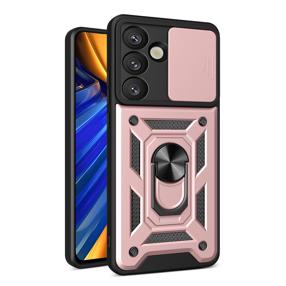 Hurtel Hybrid Back Cover Μεταλλικό Ροζ (Galaxy S25)
