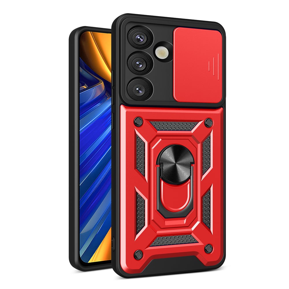 Hurtel Hybrid Back Cover Μεταλλικό Κόκκινο (Galaxy S25)