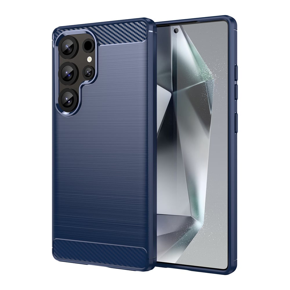 Hurtel Carbon Back Cover Πλαστικό Μπλε (Galaxy S25 Ultra)