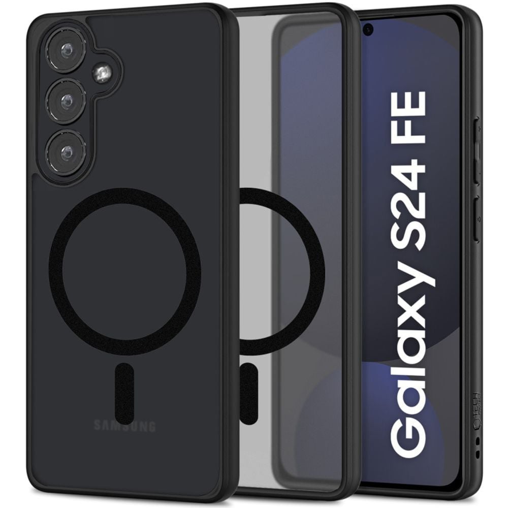 Tech-Protect Magmat Back Cover Tempered Glass Μαύρο (Galaxy S24 FE)