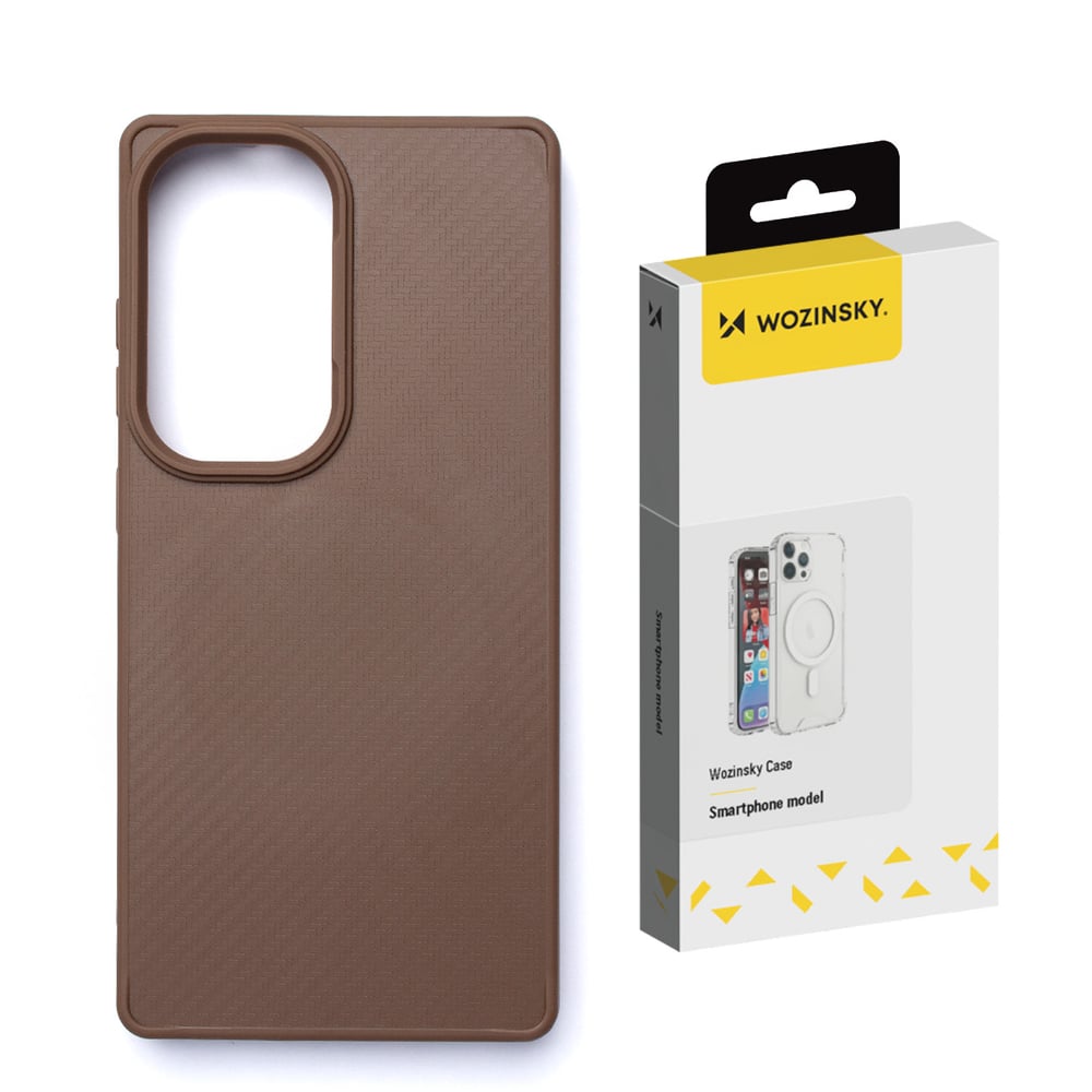 Wozinsky Carbon Fiber Back Cover Σιλικόνης Καφέ (Galaxy S25)