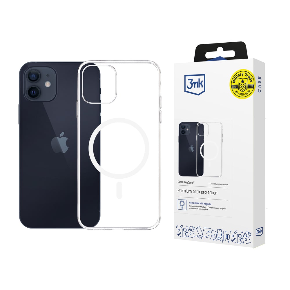 3MK Magcase Back Cover Πλαστικό 1.5mm Διάφανο (iPhone 12 / 12 Pro)