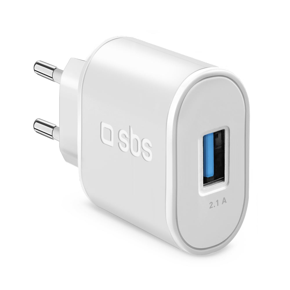 SBS Φορτιστής Χωρίς Καλώδιο με Θύρα USB-A 10W Λευκός (TETR1USB2AWFAST)
