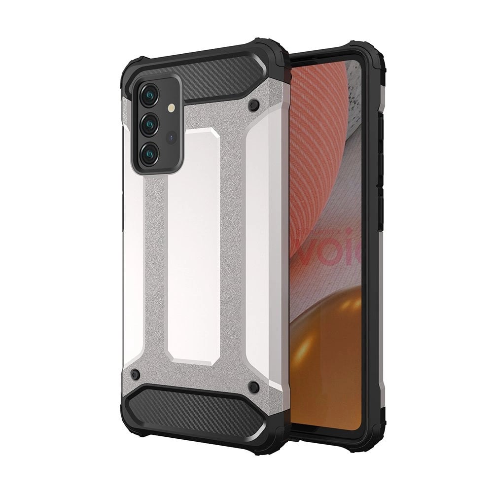 Hurtel Back Cover Σιλικόνης / Πλαστικό Ασημί (Samsung Galaxy A36)