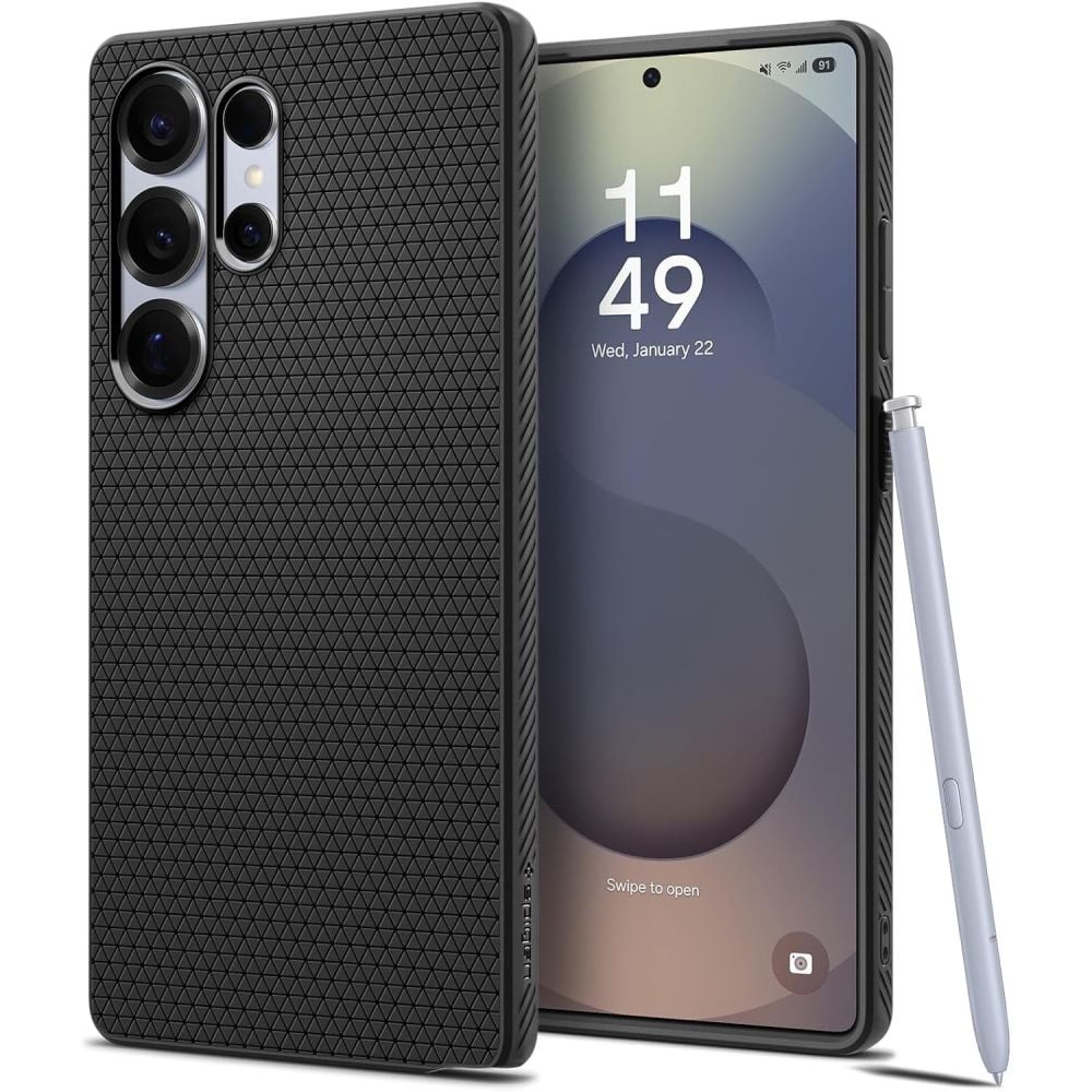 Spigen Liquid Air Back Cover Πλαστικό Μαύρο (Galaxy S25 Ultra)