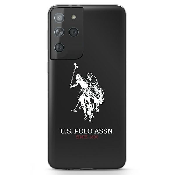 U.S. Polo Assn. Shiny Big Logo Back Cover Πλαστικό Μαύρο (Galaxy S21 Ultra 5G)