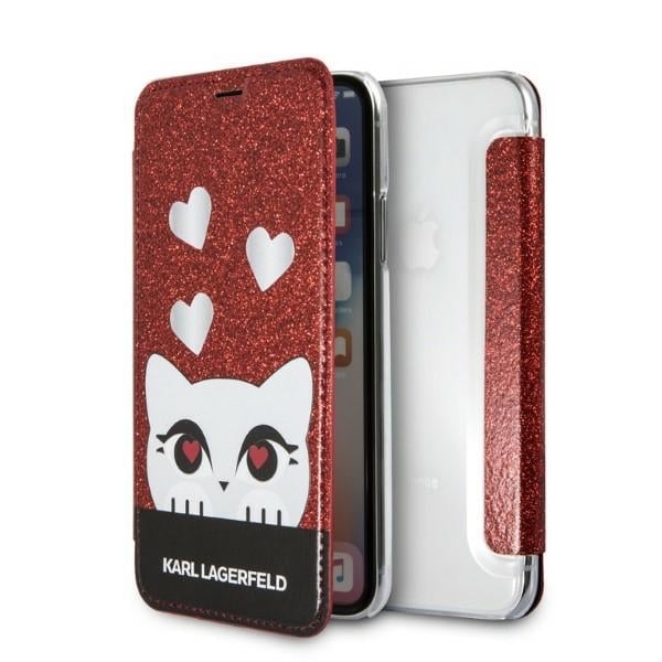 Karl Lagerfeld Valentine Book Πλαστικό Κόκκινο (iPhone X / Xs)
