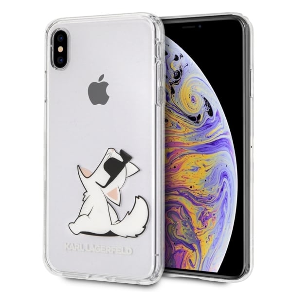 Karl Lagerfeld Transparent Choupette Fun Back Cover Σιλικόνης Διάφανο (iPhone XS Max)
