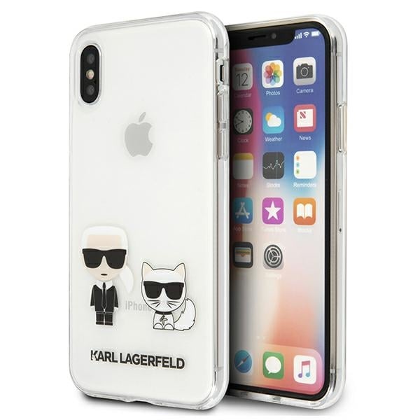 Karl Lagerfeld Karl & Choupette Back Cover Σιλικόνης 1mm Διάφανο (iPhone XS Max)
