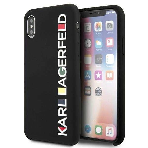 Karl Lagerfeld Glossy Bauhaus Back Cover Πλαστικό Μαύρο (iPhone X / Xs)