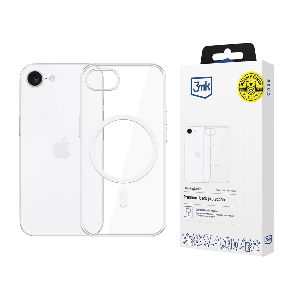 3MK Clear Back Cover Πλαστικό 1.2mm Διάφανο (iPhone 17e / 16e)