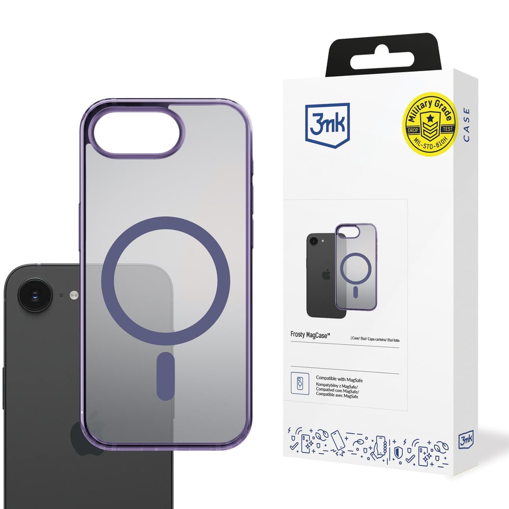 3MK Magcase Back Cover Πλαστικό Μωβ (iPhone 17e / 16e)