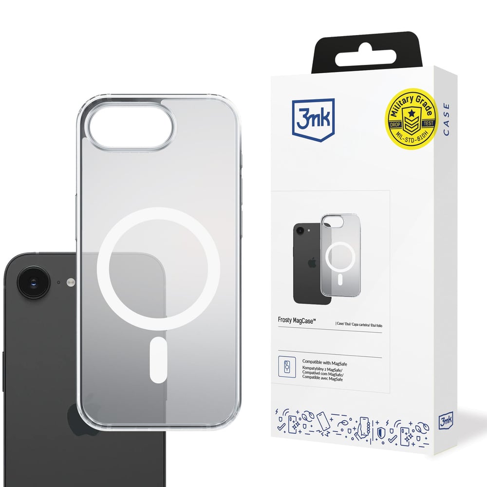 3MK Magcase Back Cover Πλαστικό Λευκό (iPhone 17e / 16e)