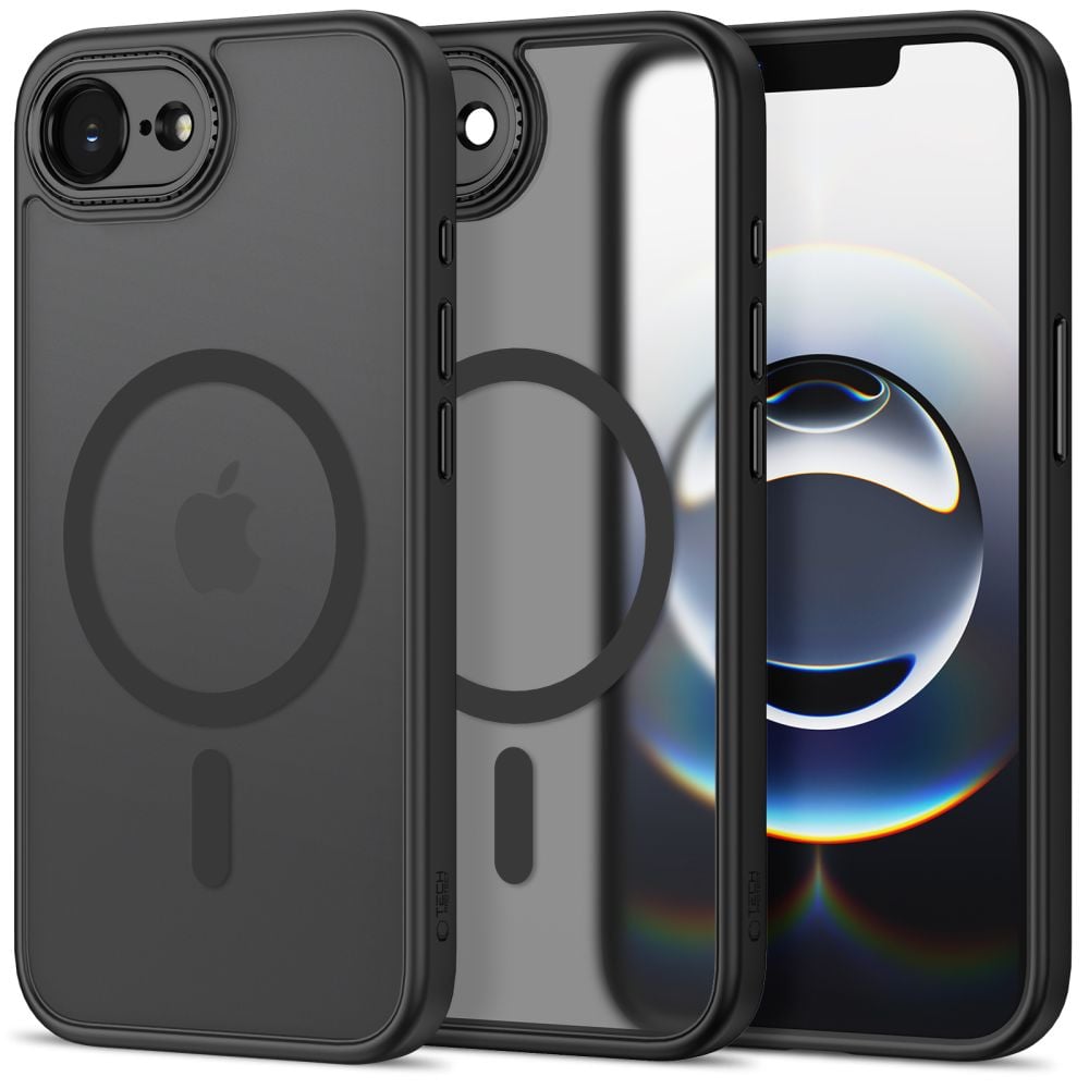 Tech-Protect Magcam Back Cover Μεταλλικό Μαύρο (iPhone 17e / 16e)