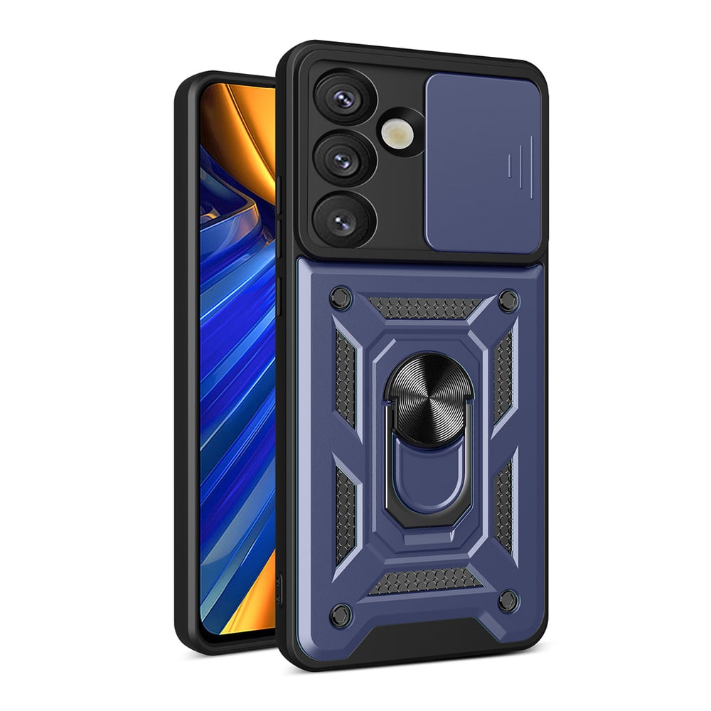 Hurtel Hybrid Back Cover Σιλικόνης / Πλαστικό Μπλε (Galaxy S25 Edge)