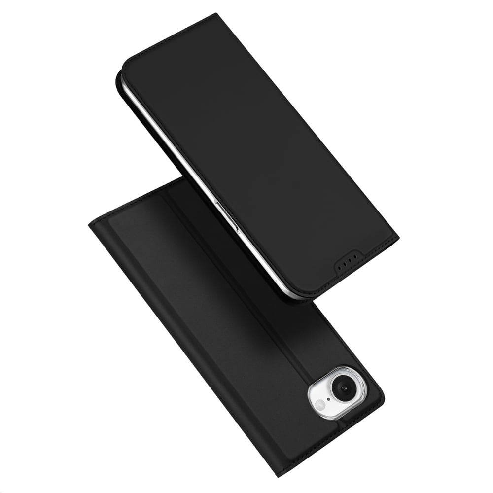 Dux Ducis Skin Pro Book Δερμάτινο Μαύρο (iPhone 17e / 16e)