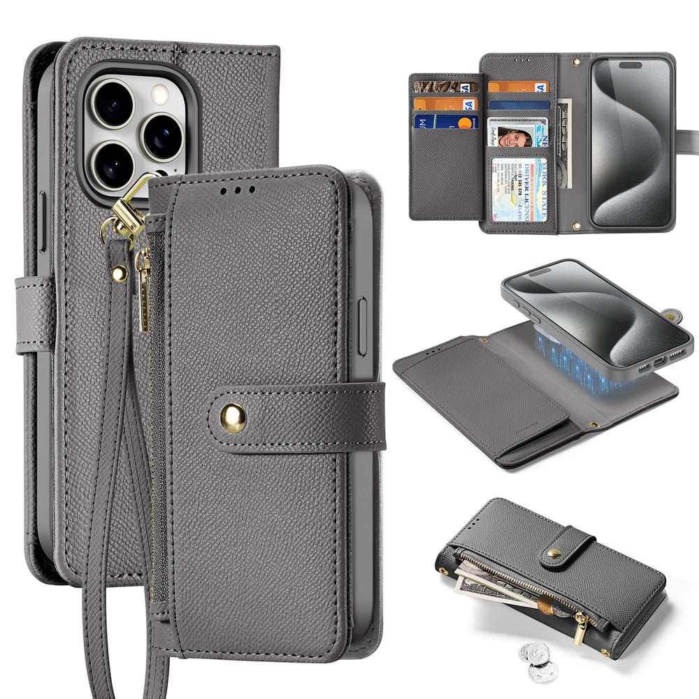 Dux Ducis Lawa Back Cover Δερμάτινο Γκρι (iPhone 15 Pro) 191043