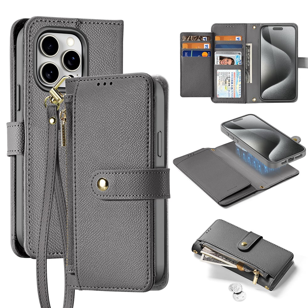 Dux Ducis Lawa Back Cover Δερμάτινο Γκρι (iPhone 15 Pro Max)