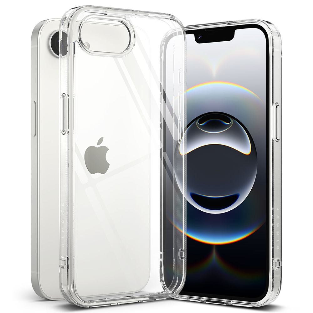 Ringke Back Cover Πλαστικό / Σιλικόνης 2mm με Λουράκι Διάφανο (iPhone 17e / 16e)