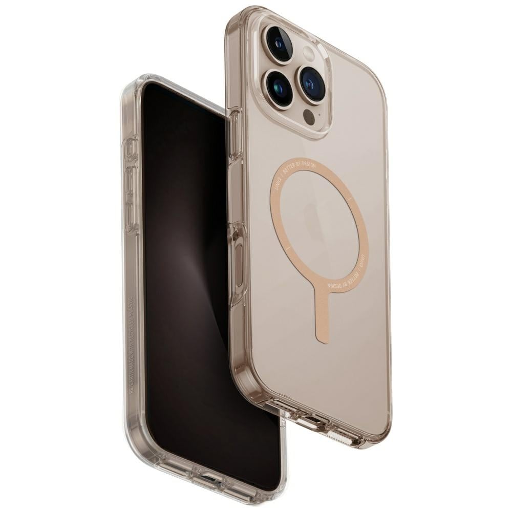 Uniq Clario Magclick Back Cover Πλαστικό Transparent Gold (iPhone 16 Pro Max)