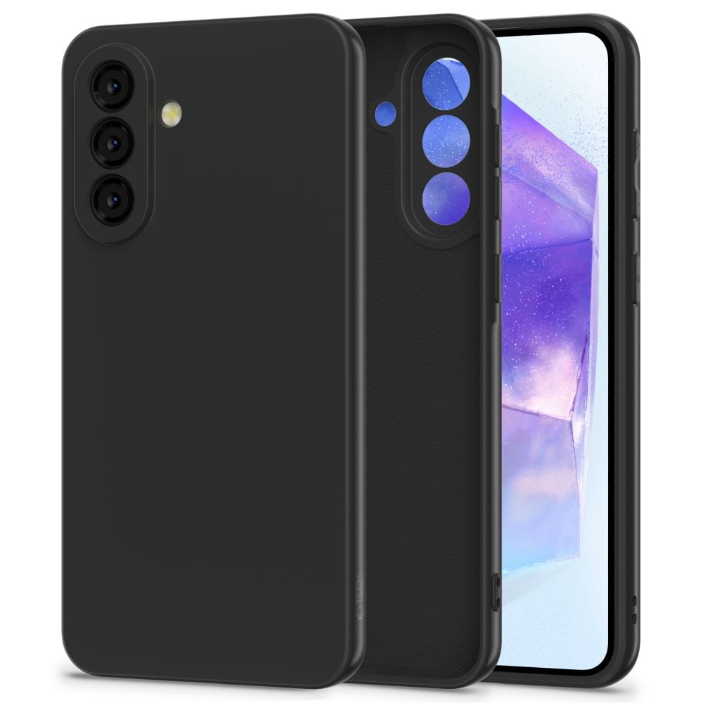 Tech-Protect Icon Back Cover Σιλικόνης / Πλαστικό Μαύρο (Galaxy A56)