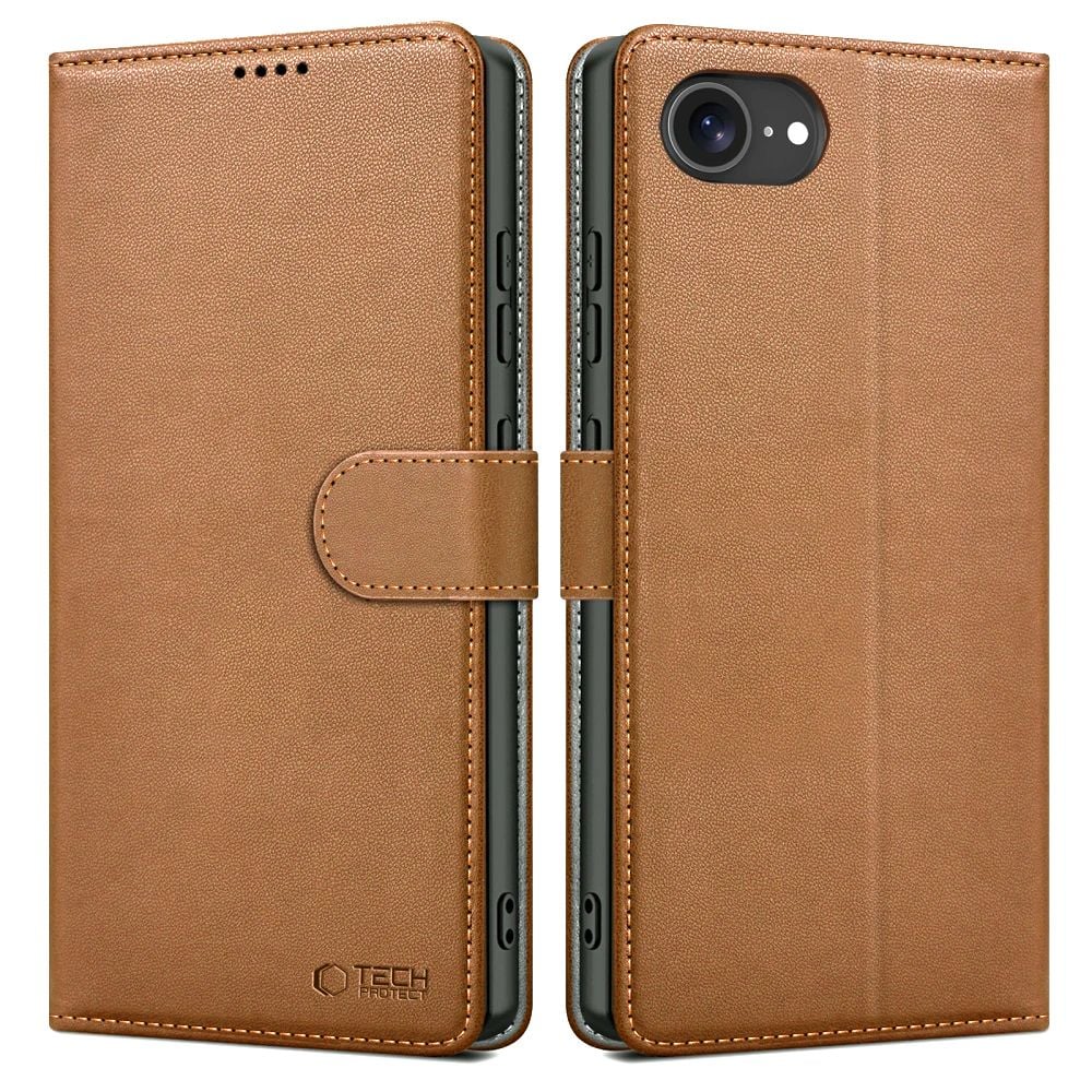 Tech-Protect Wallet Σιλικόνης Καφέ (iPhone 17e / 16e)